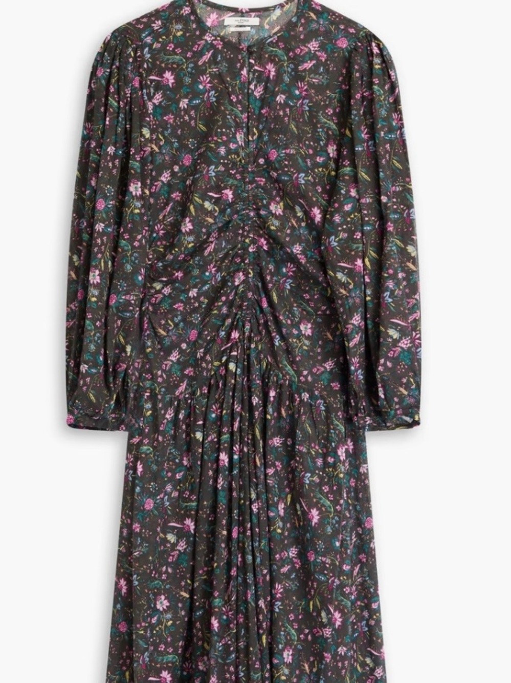 Isabel Marant Etoile Black Midi Cotton Dress Sz 42 - Picture 5 of 11